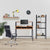 Vienna - Compact Two Tier Workstation with Stylish Feature Frame and Upper Storage Shelf