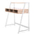 Vienna - Compact Two Tier Workstation with Stylish Feature Frame and Upper Storage Shelf