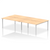 Evolve Plus B2B Bench Desk - 4 Person