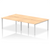 Evolve Plus B2B Bench Desk - 4 Person