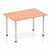 Impulse Straight Table with Post Leg - Quality Office Furniture