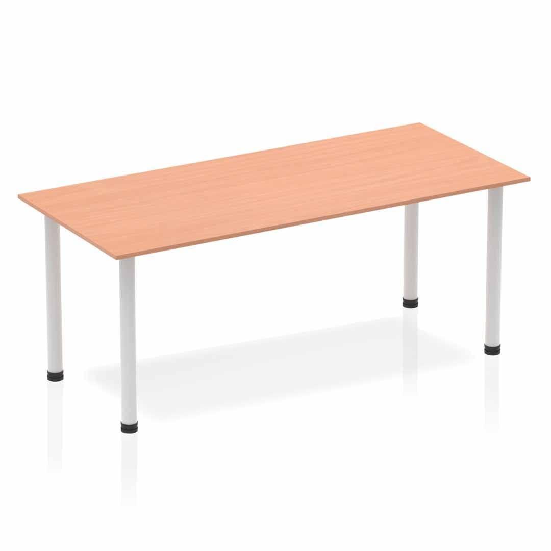 Impulse 1800mm Straight Table With Post Leg