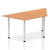 Impulse 1600mm Trapezium Table With Post Leg