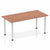 Impulse Straight Table with Post Leg - Quality Office Furniture