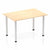 Impulse Straight Table with Post Leg - Quality Office Furniture