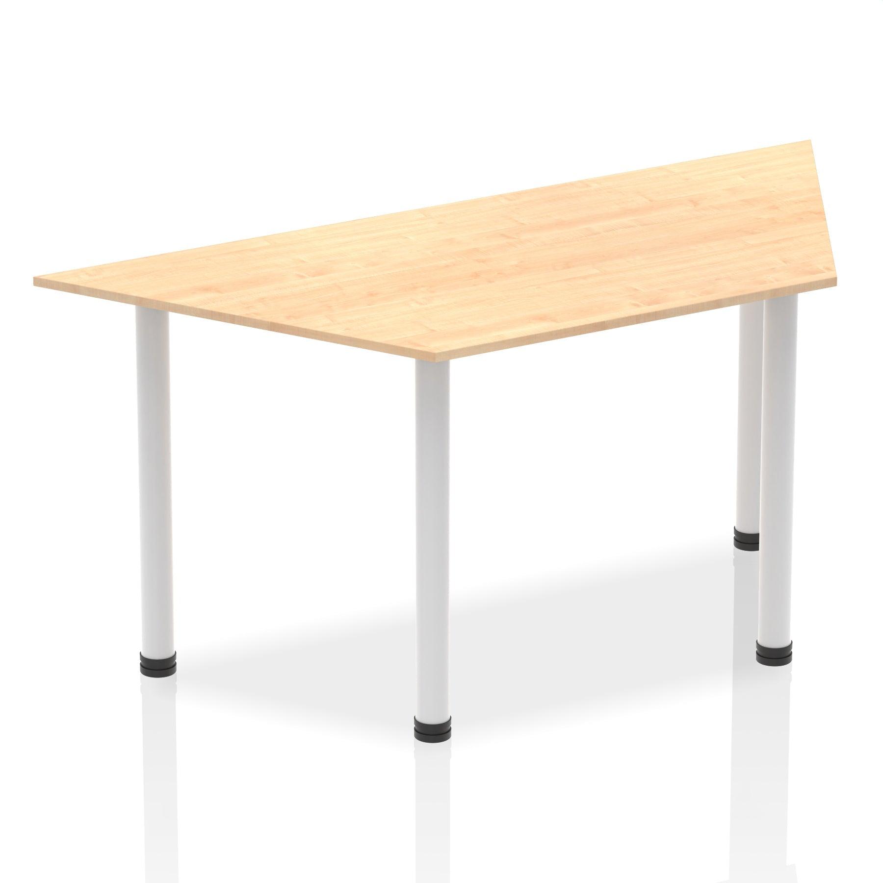 Impulse 1600mm Trapezium Table With Post Leg