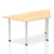 Impulse 1600mm Trapezium Table With Post Leg