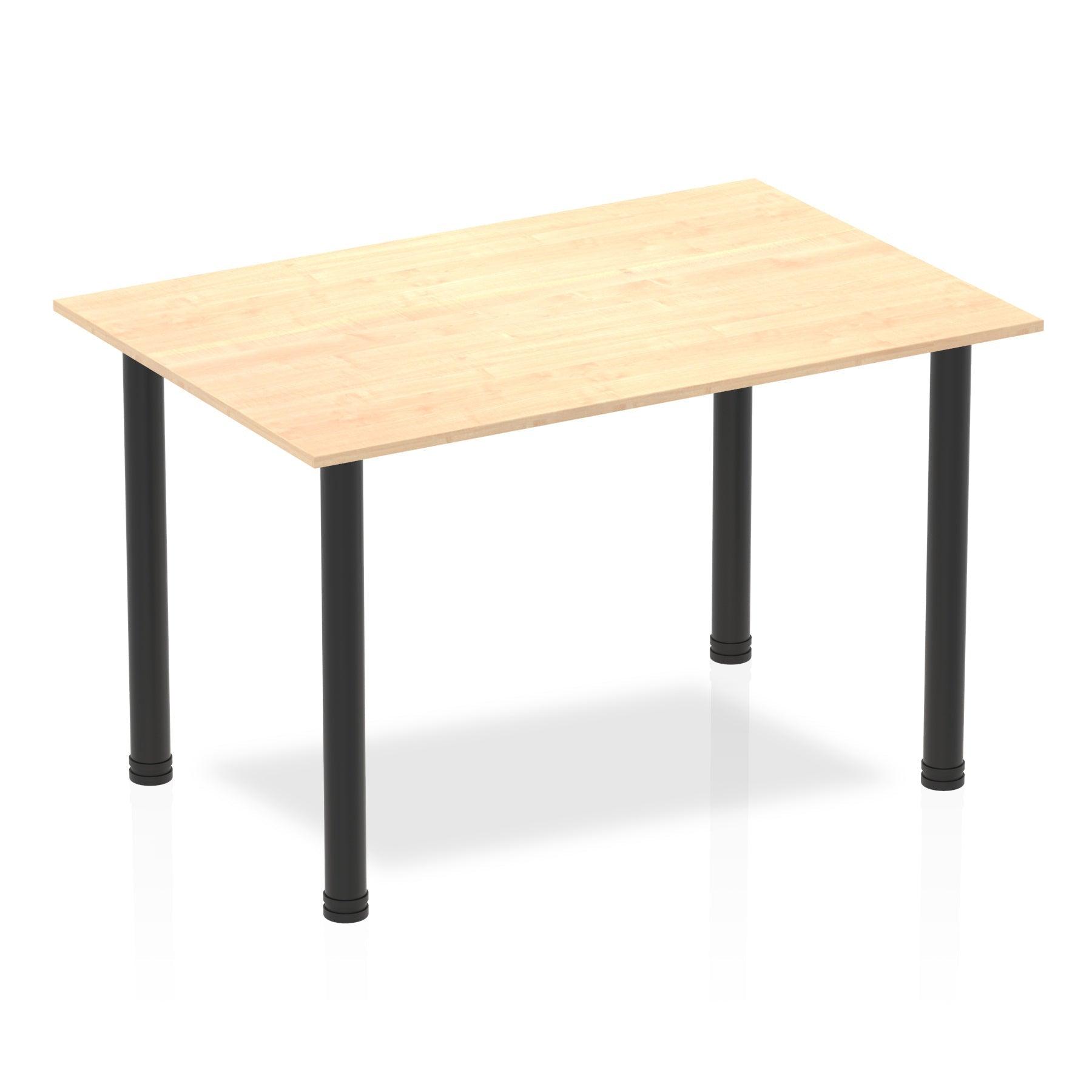 Impulse Straight Table with Post Leg - Quality Office Furniture