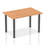 Impulse Straight Table with Post Leg - Quality Office Furniture