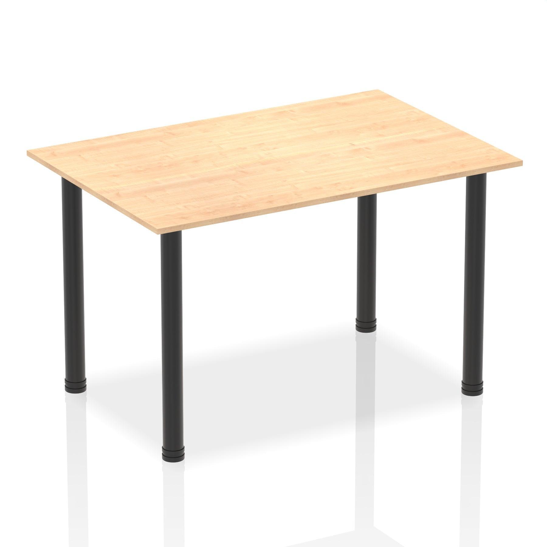 Impulse Straight Table with Post Leg - Quality Office Furniture