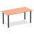 Impulse Straight Table with Post Leg - Quality Office Furniture