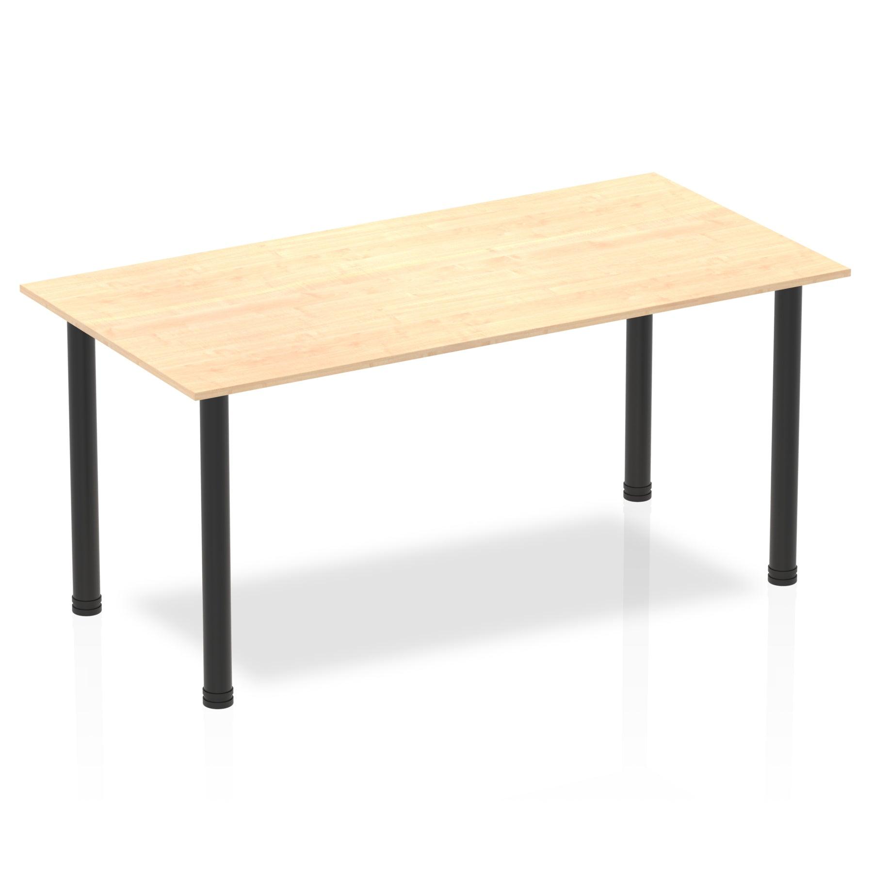 Impulse Straight Table with Post Leg - Quality Office Furniture