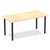 Impulse Straight Table with Post Leg - Quality Office Furniture