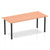 Impulse 1800mm Straight Table With Post Leg