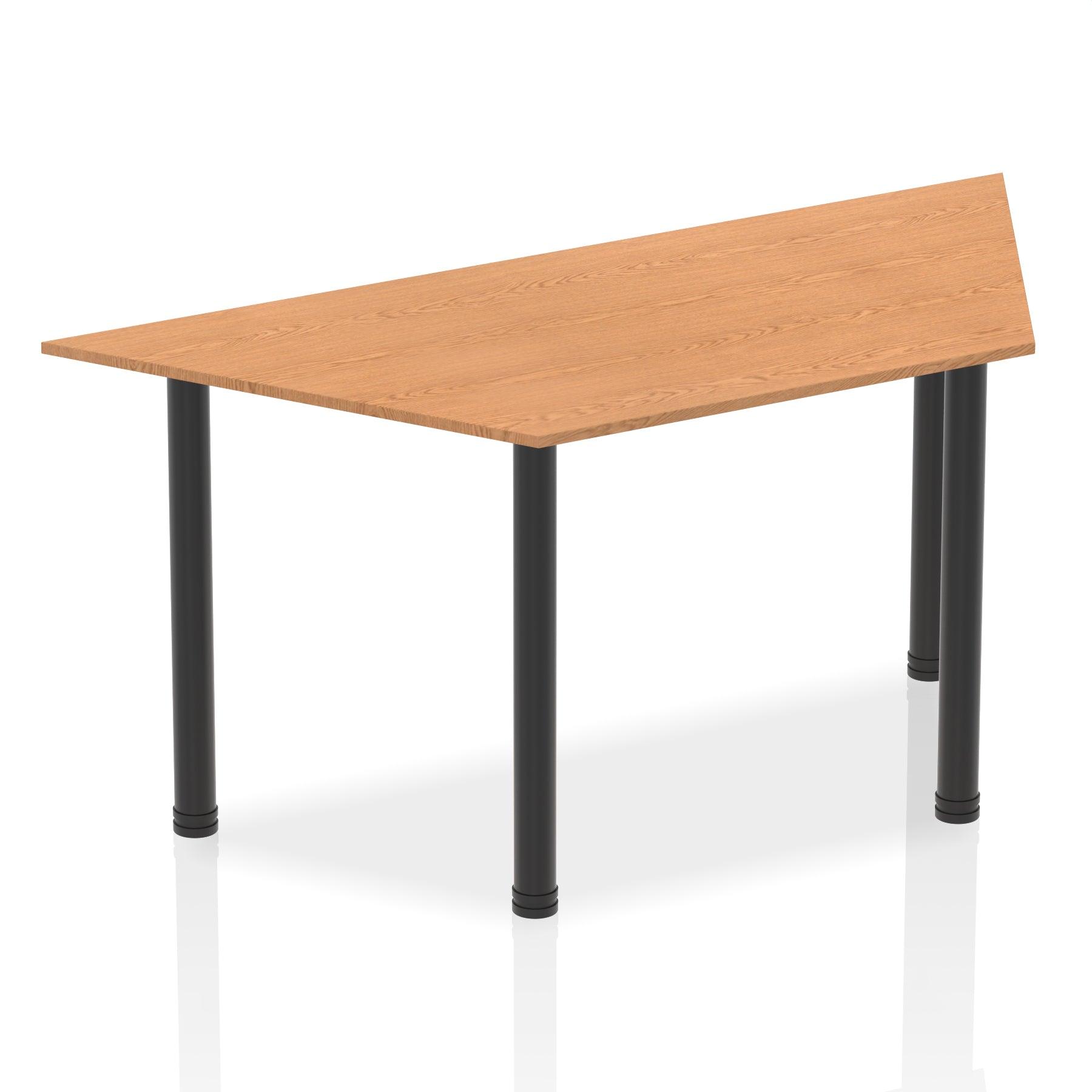 Impulse 1600mm Trapezium Table With Post Leg