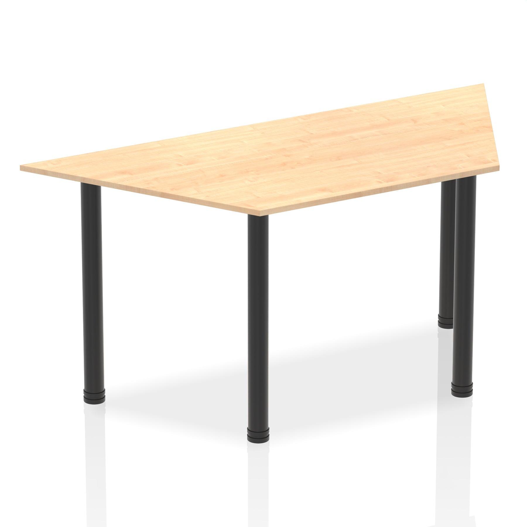 Impulse 1600mm Trapezium Table With Post Leg