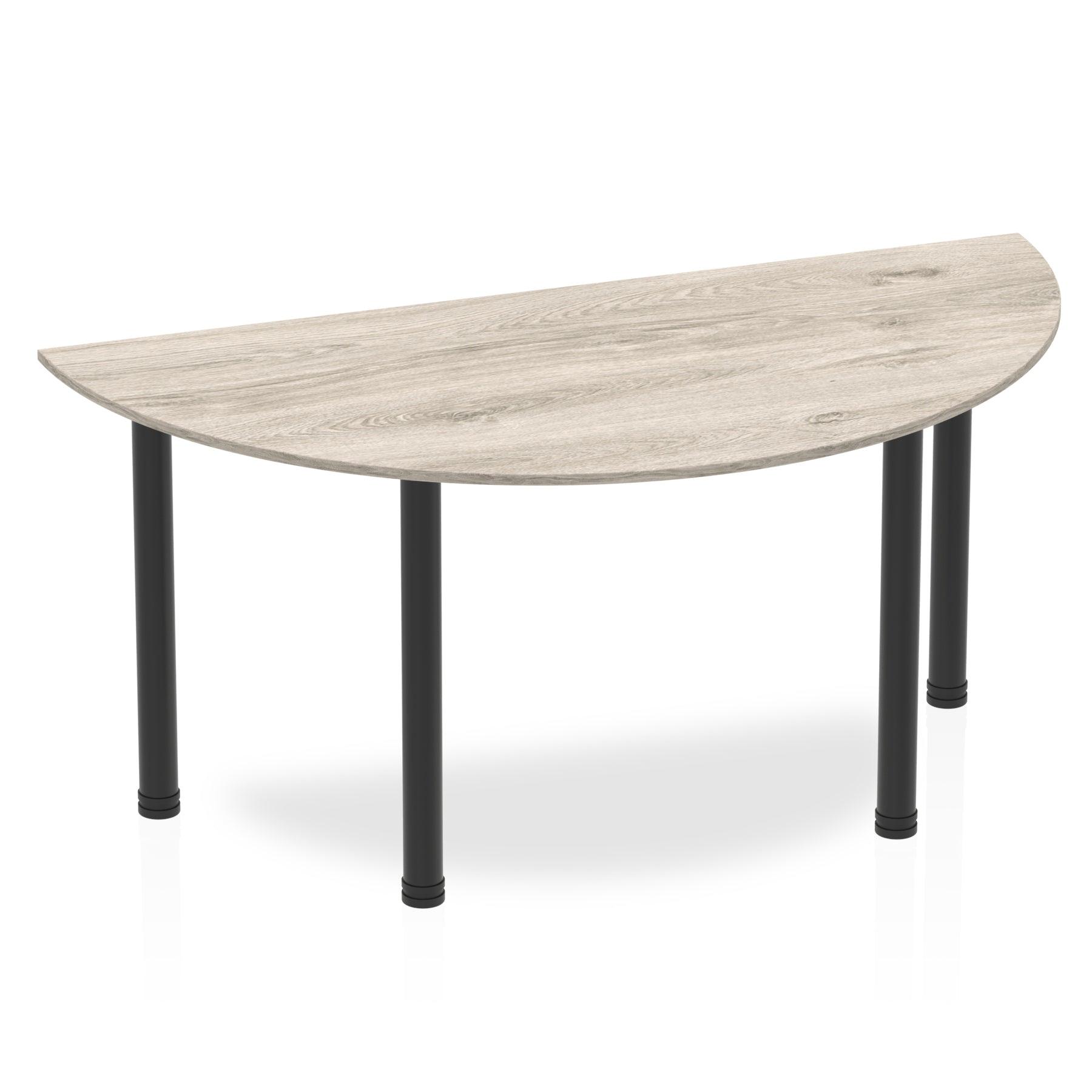 Impulse Semi-Circle Table With Post Leg