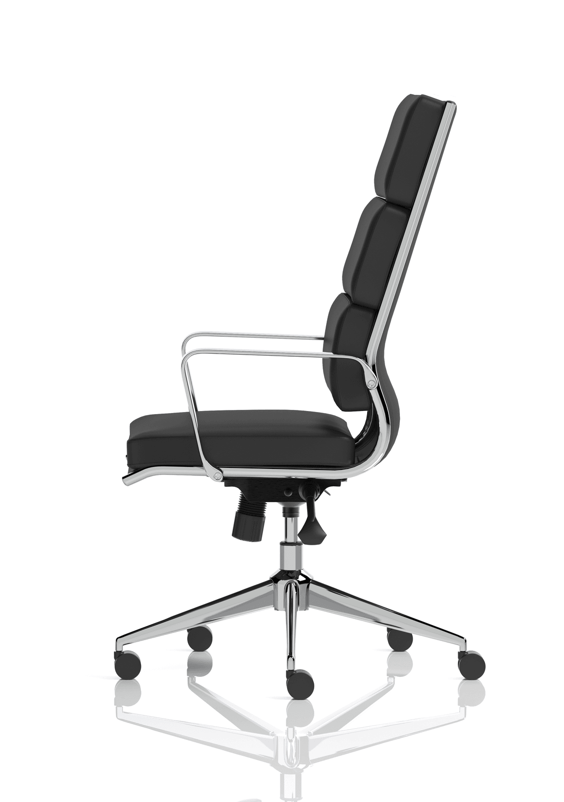 Savoy High Back Executive Black Leather Office Chair with Arms