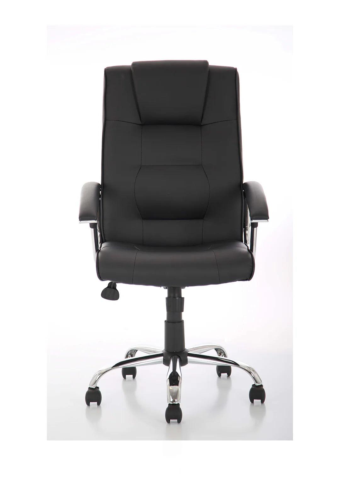 Thrift High Back Executive Black Leather Office Chair with Arms