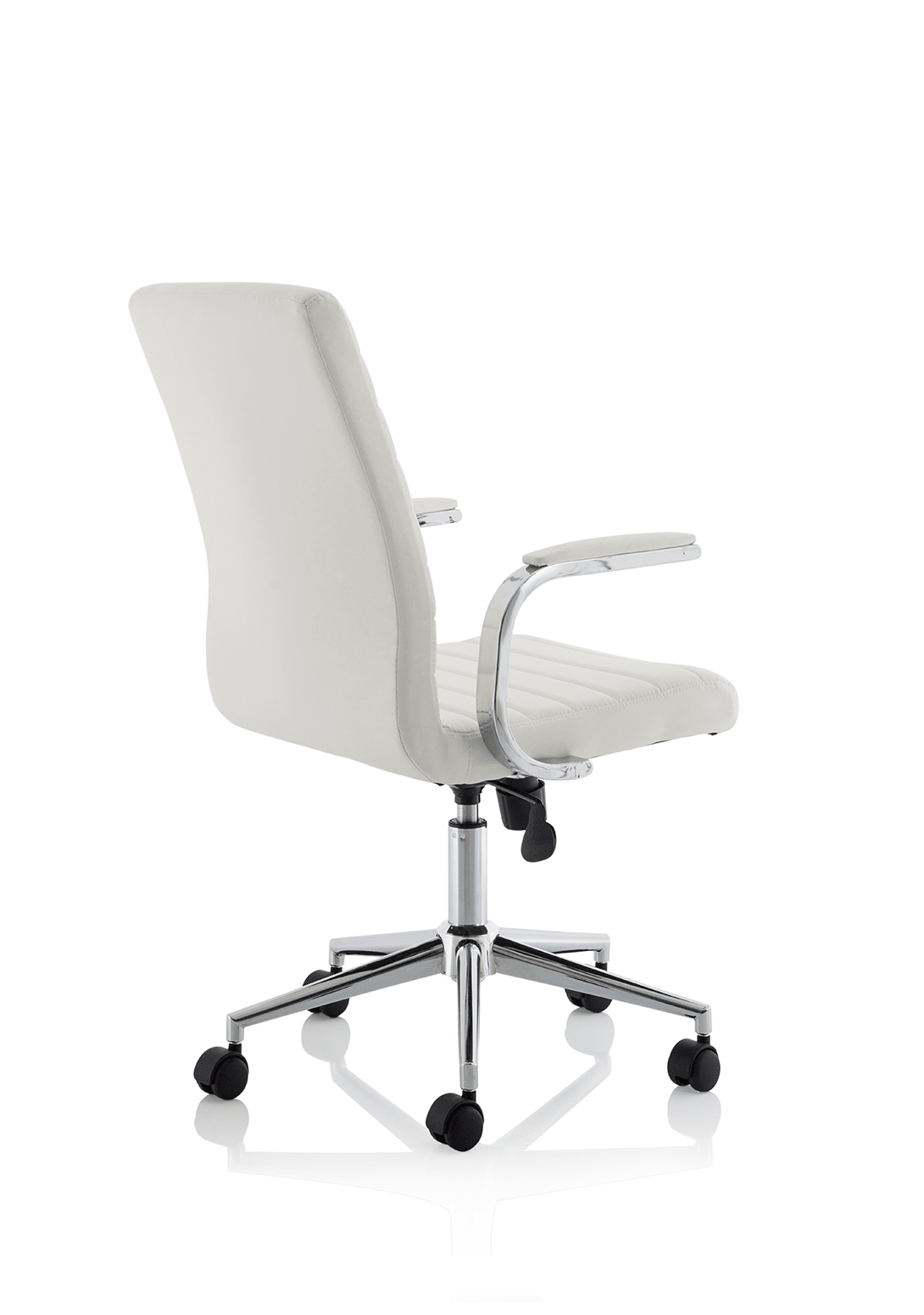 Ezra Medium Back Leather Executive Office Chair with Arms