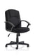 Bella Medium Back Black Bonded Leather Executive Office Chair with Arms