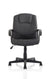 Bella Medium Back Black Bonded Leather Executive Office Chair with Arms