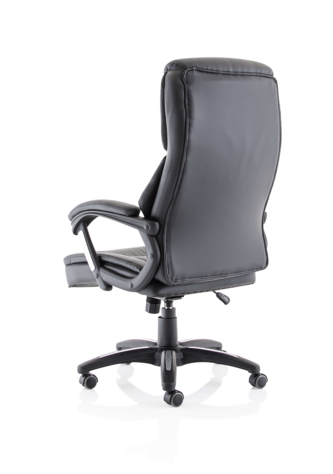 Stratford High Back Executive Black Leather Office Chair with Arms