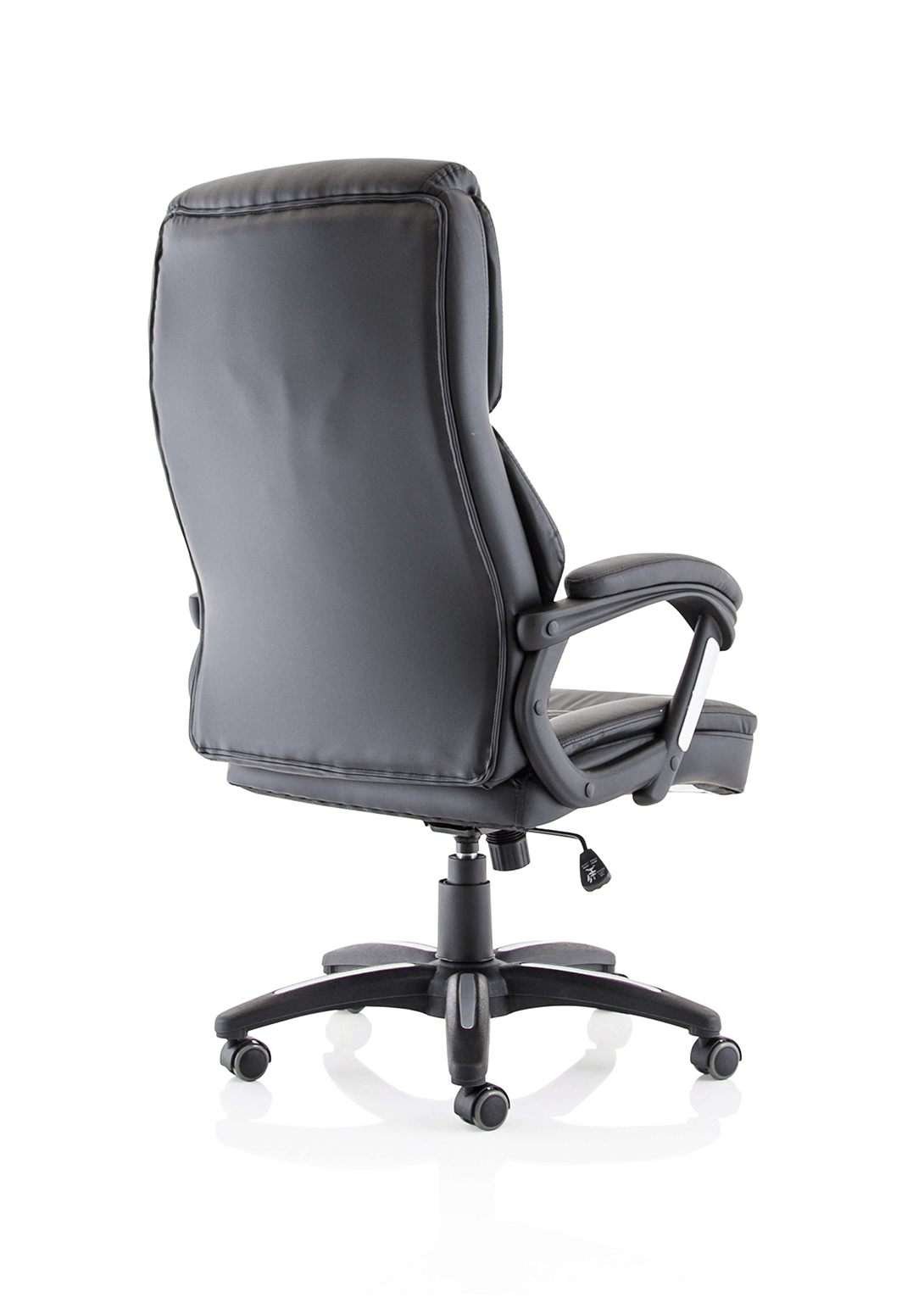 Stratford High Back Executive Black Leather Office Chair with Arms