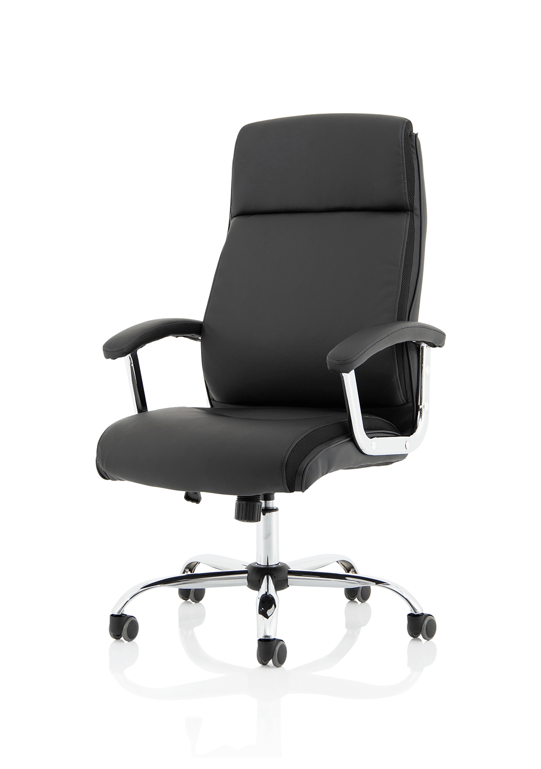 Hatley High Back Black Leather Executive Office Chair with Arms