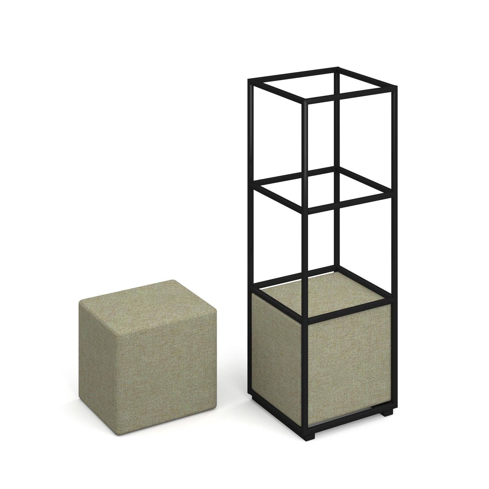 Flux modular storage single cube seat - made to order