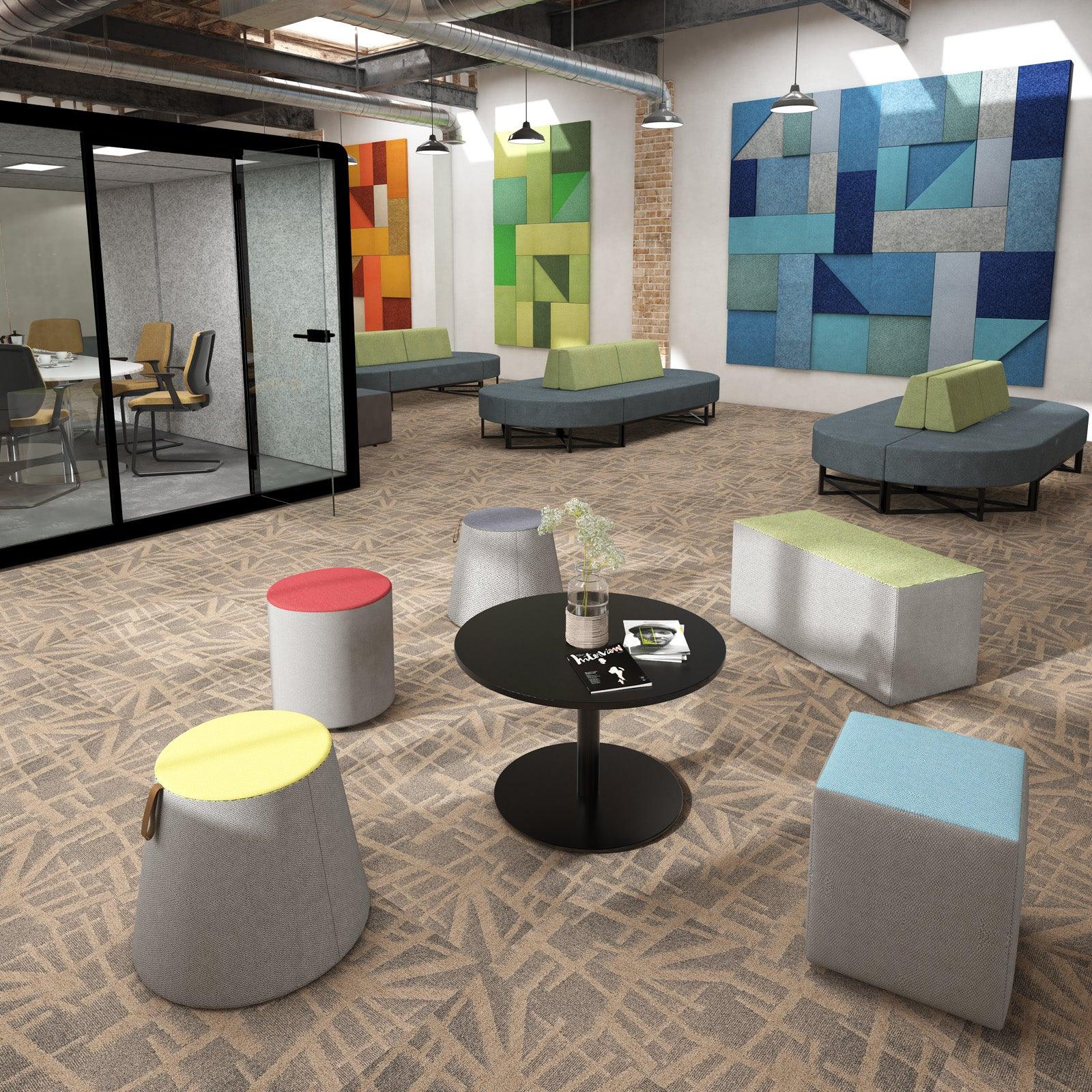 Groove modular breakout seating - square shape