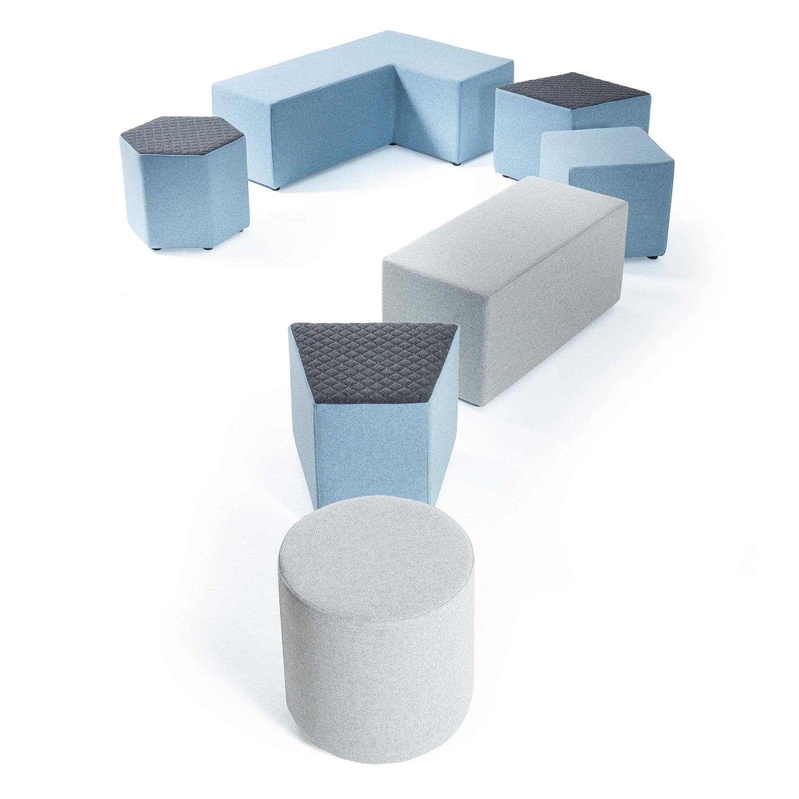 Groove modular breakout seating - brick shape