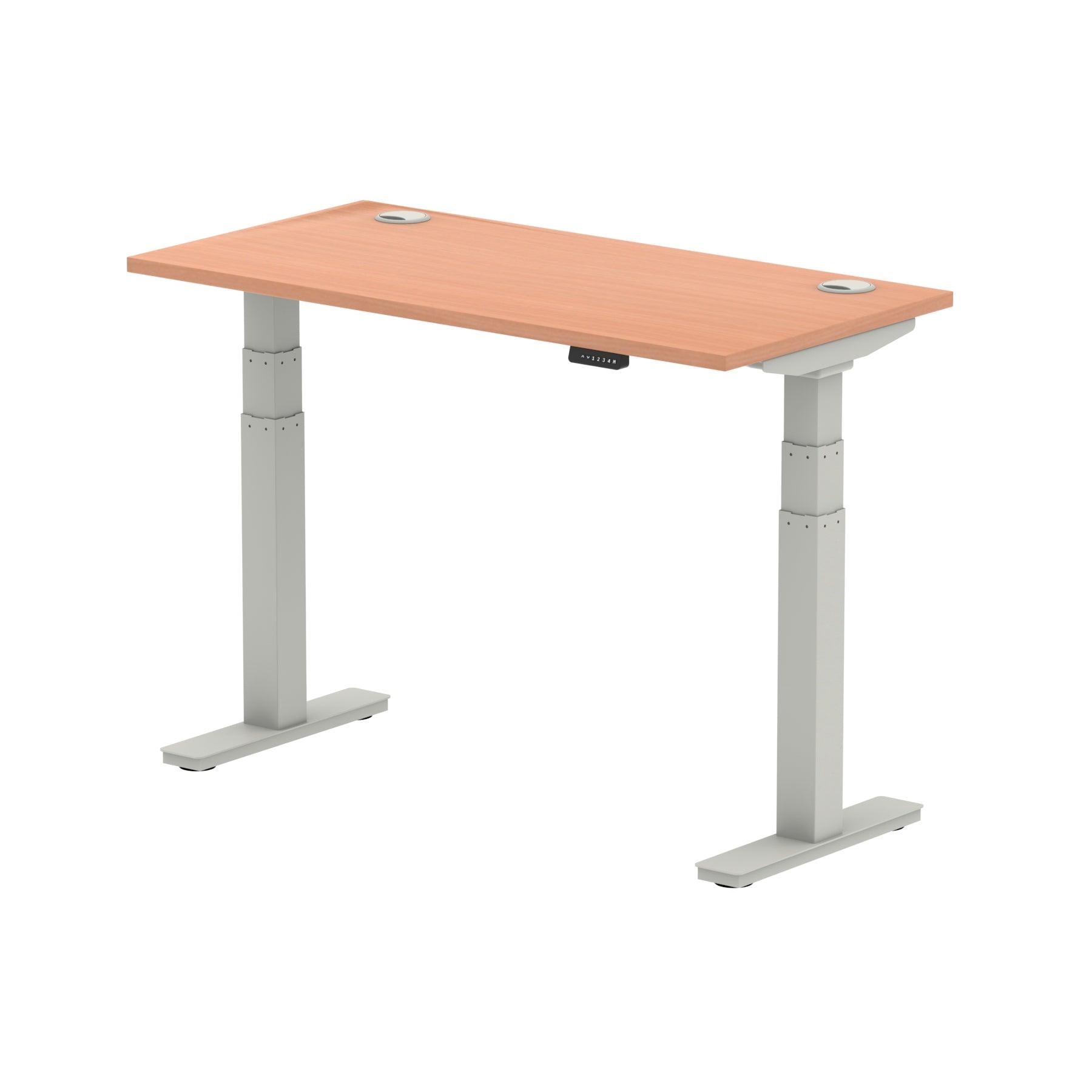 Air Height Adjustable Slimline Desk With Cable Ports