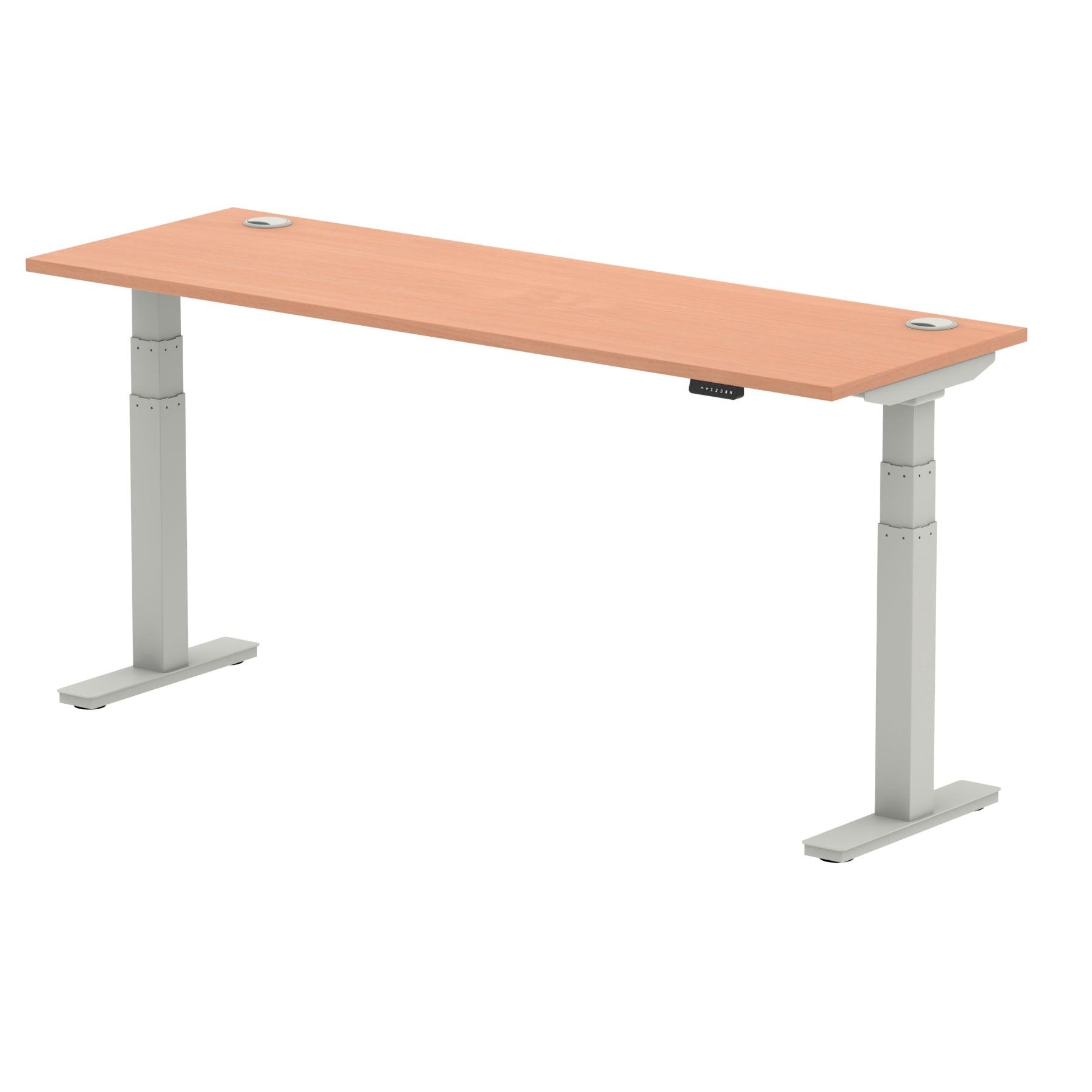 Air Height Adjustable Slimline Desk With Cable Ports