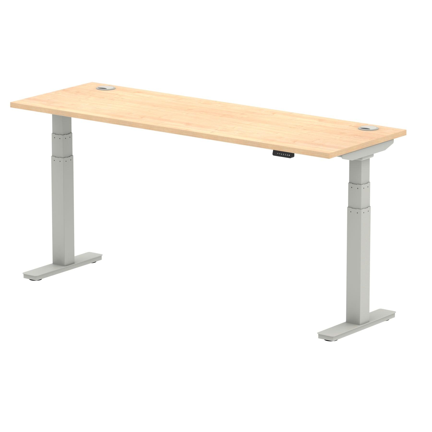 Air Height Adjustable Slimline Desk With Cable Ports