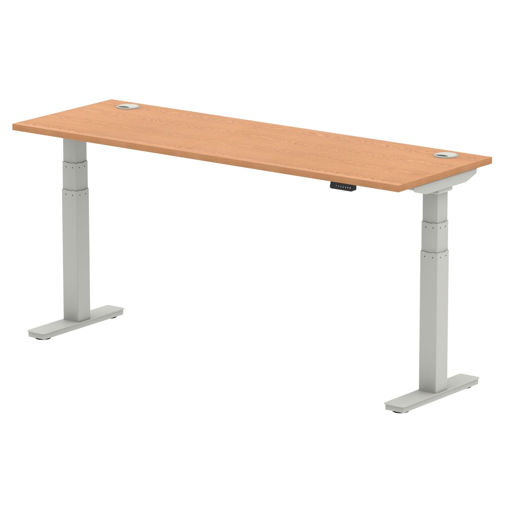 Air Height Adjustable Slimline Desk With Cable Ports