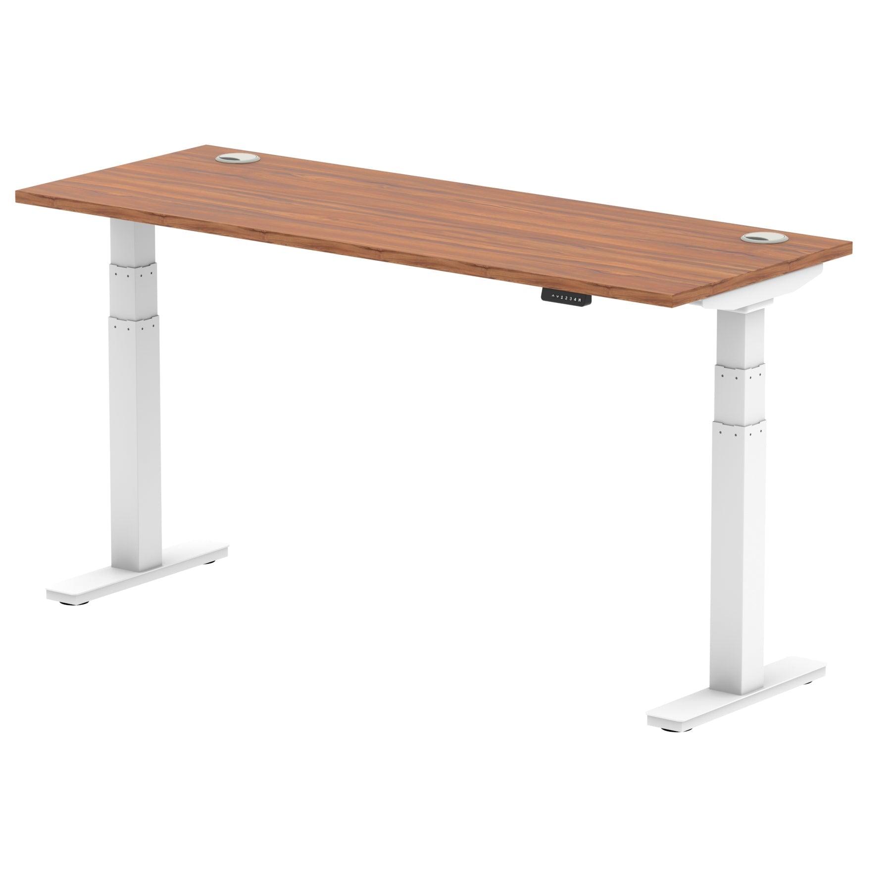 Air Height Adjustable Slimline Desk With Cable Ports