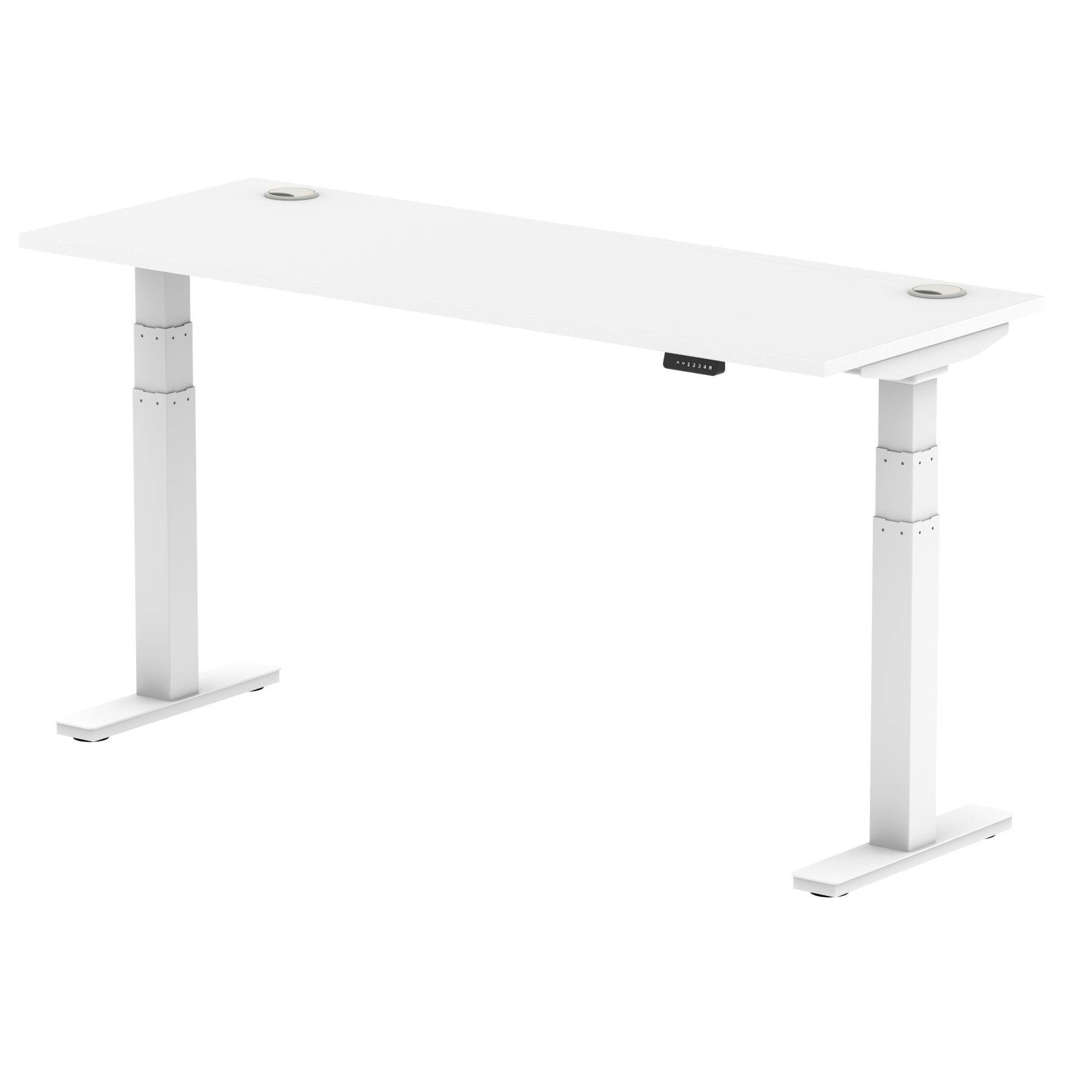 Air Height Adjustable Slimline Desk With Cable Ports