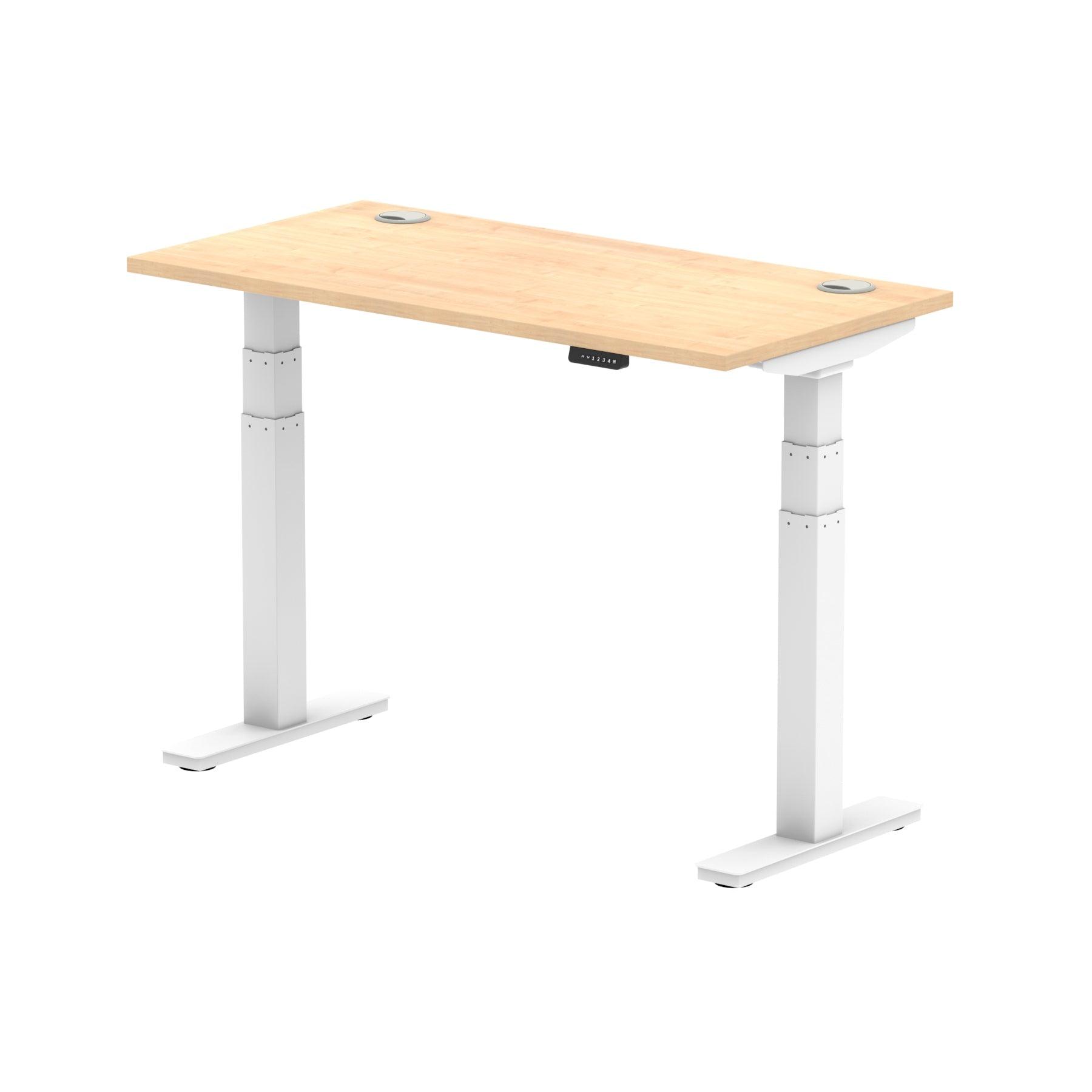 Air Height Adjustable Slimline Desk With Cable Ports