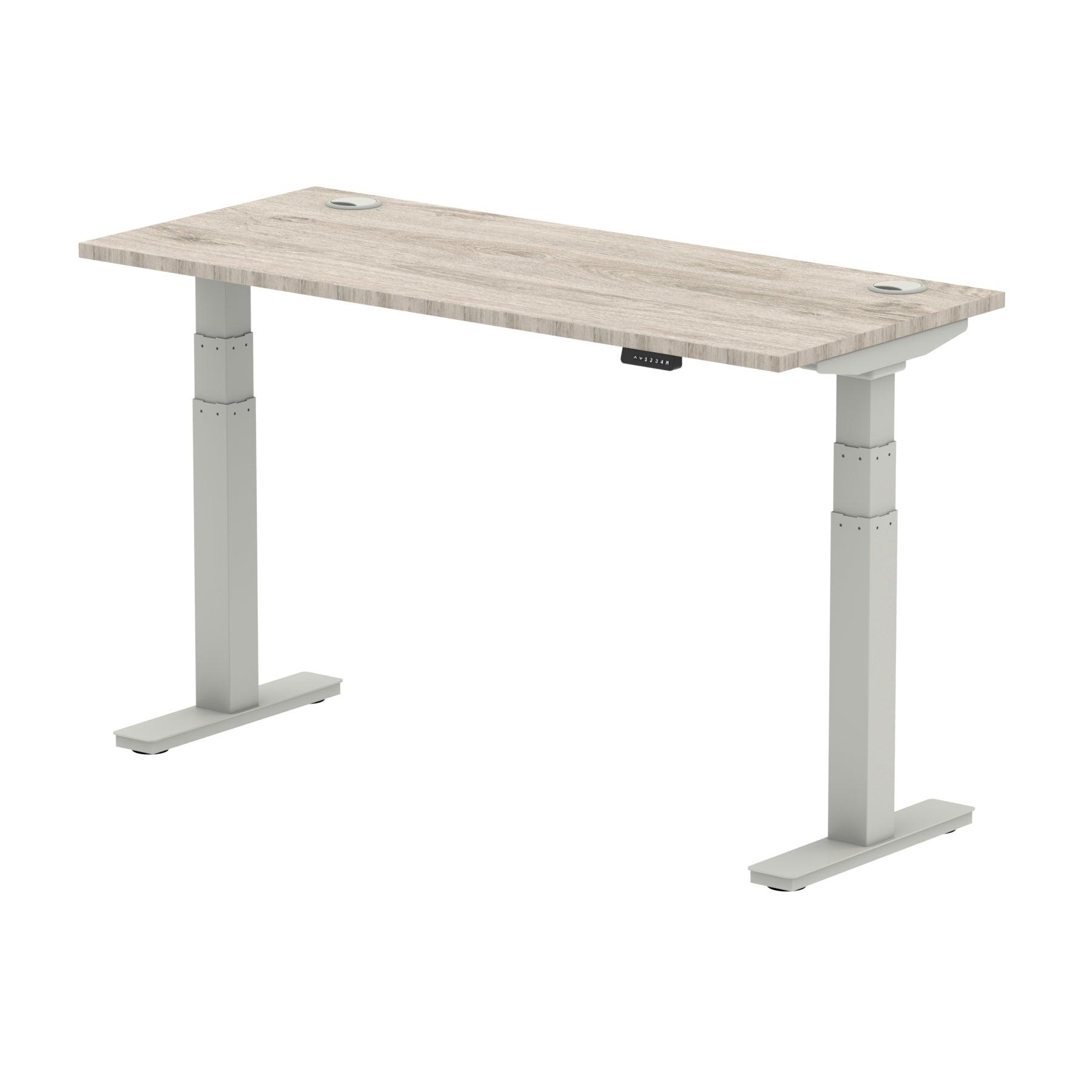 Air Height Adjustable Slimline Desk With Cable Ports