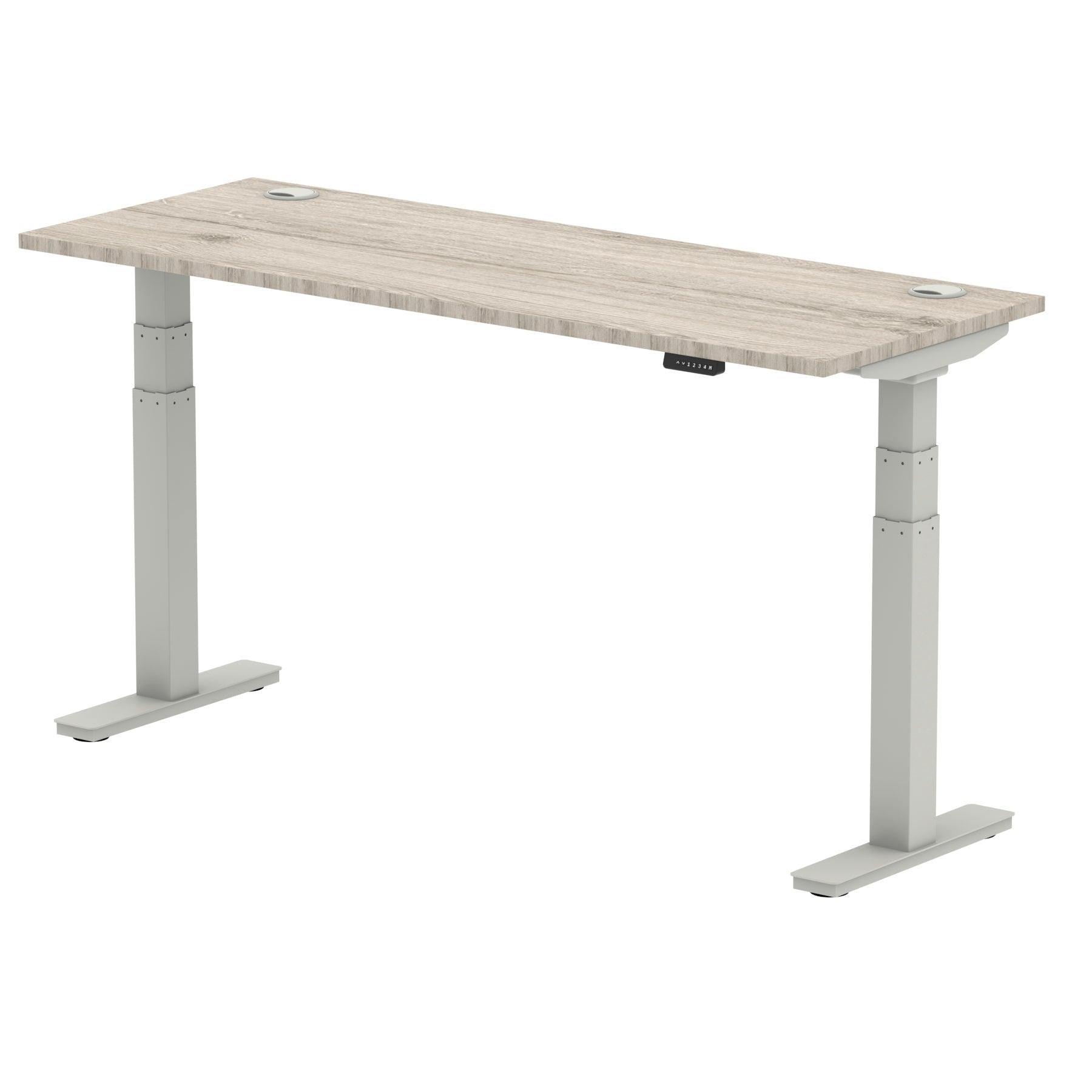 Air Height Adjustable Slimline Desk With Cable Ports