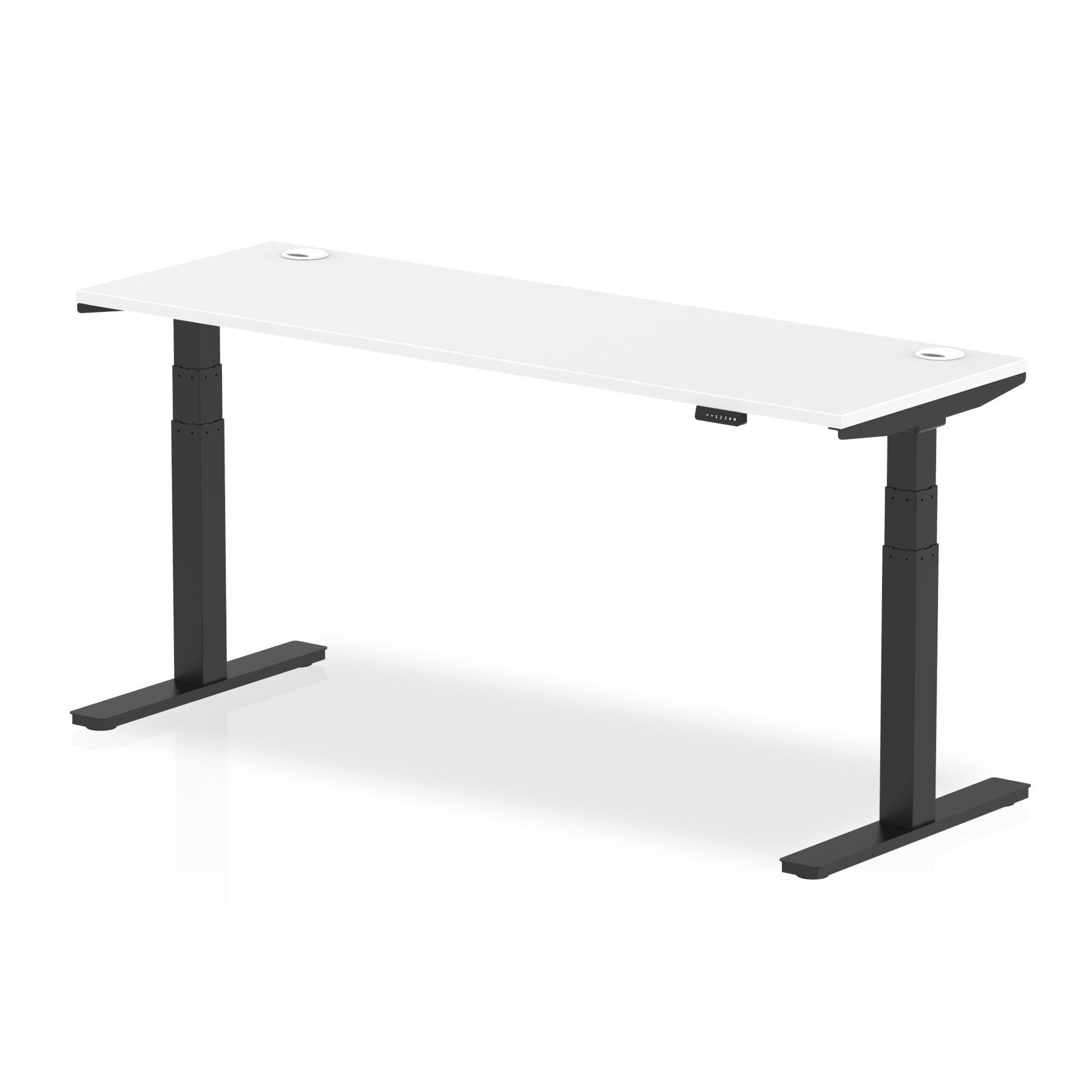 Air Height Adjustable Slimline Desk With Cable Ports