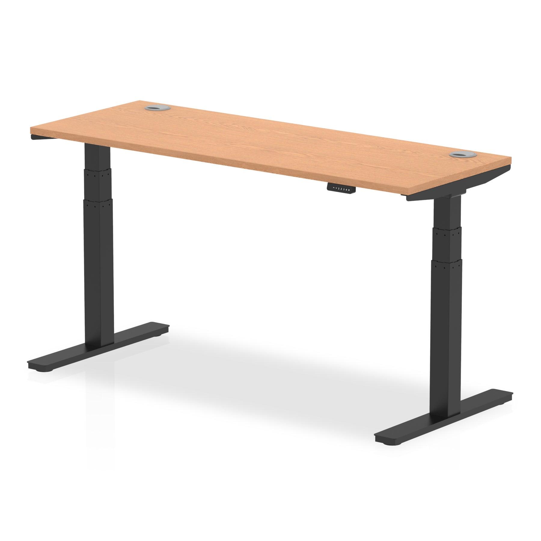 Air Height Adjustable Slimline Desk With Cable Ports