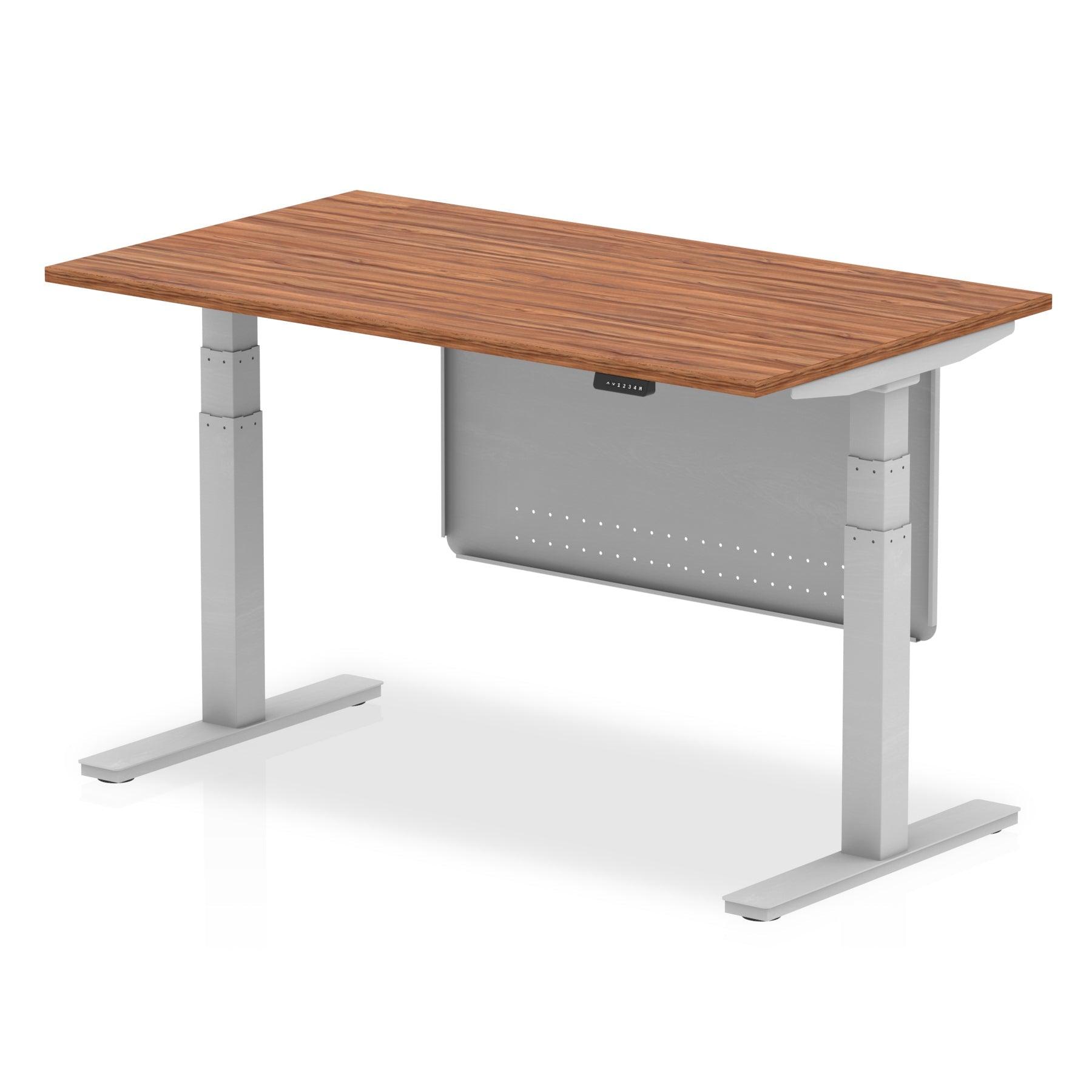 Air Height Adjustable Desk without Cable Ports with Steel Modesty Panel