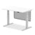 Air Height Adjustable Desk without Cable Ports with Steel Modesty Panel