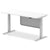 Air Height Adjustable Desk without Cable Ports with Steel Modesty Panel