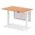 Air Height Adjustable Desk with Cable Ports with Steel Modesty Panel