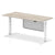 Air Height Adjustable Desk without Cable Ports with Steel Modesty Panel