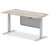 Air Height Adjustable Desk with Cable Ports with Steel Modesty Panel