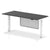 Air Height Adjustable Black Series Desk with Cable Ports with Steel Modesty Panel